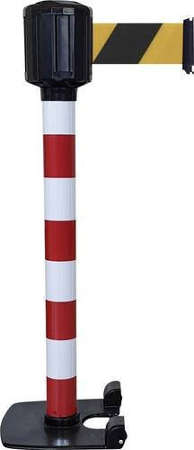 VISO LO3 Gurtabsperrpfosten Rot, selbstständig stehend, Gurtlänge: 10 m, H x Ø: 111 x 8 cm - Bild 1