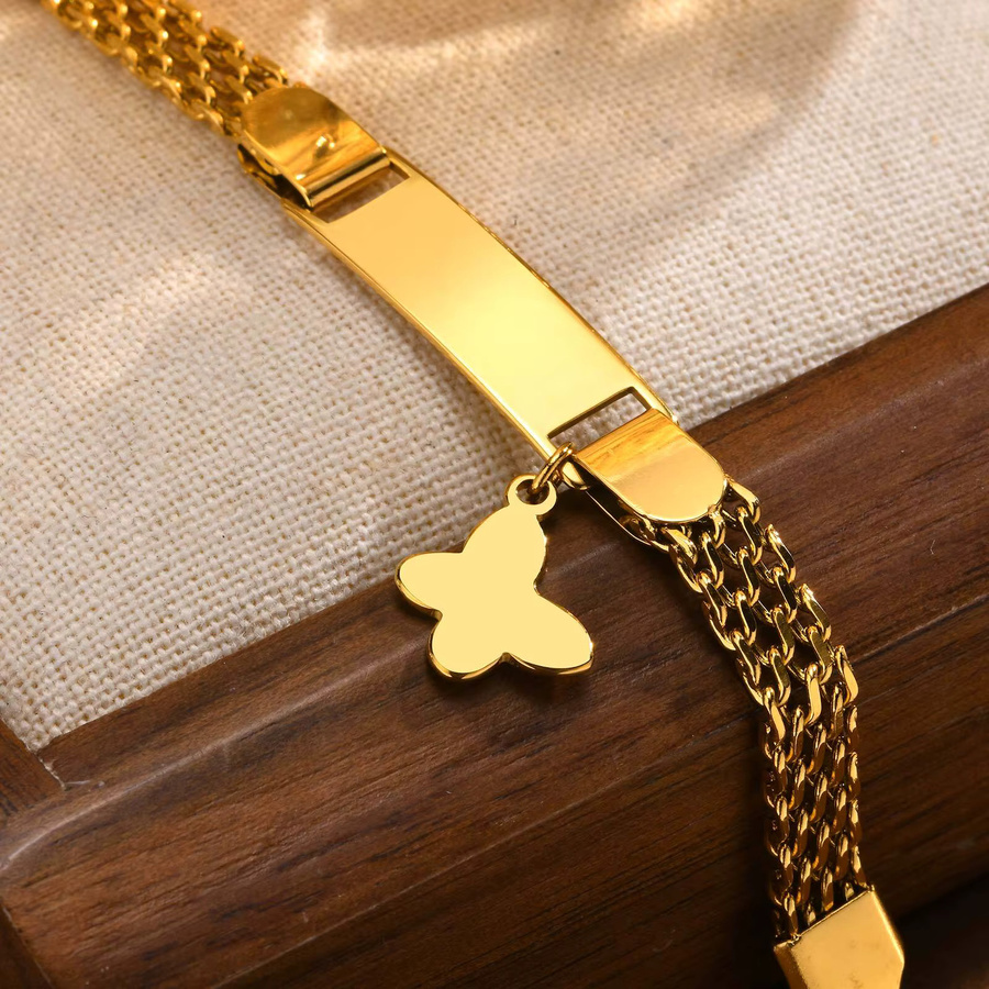 Meaeguet Armband, Edelstahl, Gold, Kinder - Bild 3