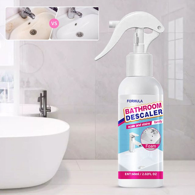 MAKEUPEATING Anti-Kalk Schaumspray Badezimmer Entkalker und Allzweck-Schaumreiniger, Weiß, 100 ml - Bild 1