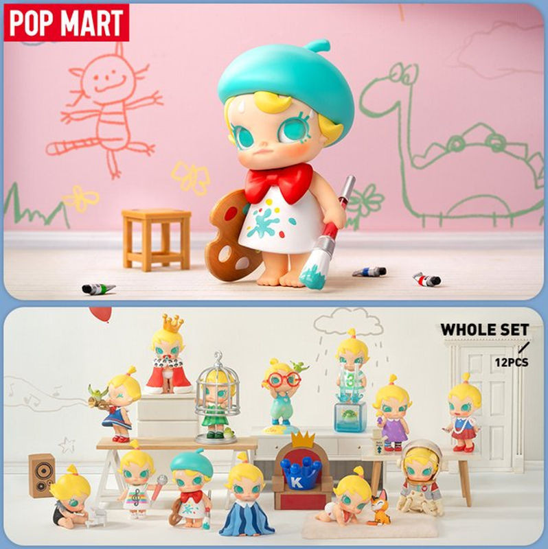POP MART Baby Molly When I was Three! Series Mystery Box Blind Box Actionfigur von Kenny Wong, mehrfarbig - Bild 1