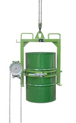 Fasskipper BAUER FD-SK mit Kette aus Stahl in Grün, B: 102,0 cm, T: 65,0 cm, H: 101,0 cm - Bild 1