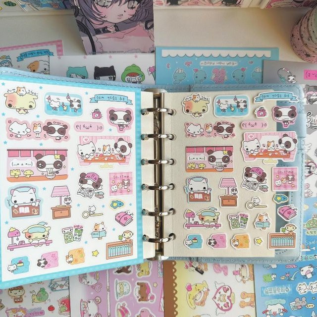 CHENJ Cartoon Tier DIY Dekorative Aufkleber in Multicolour für Notebook und Sammelalbum - Bild 1