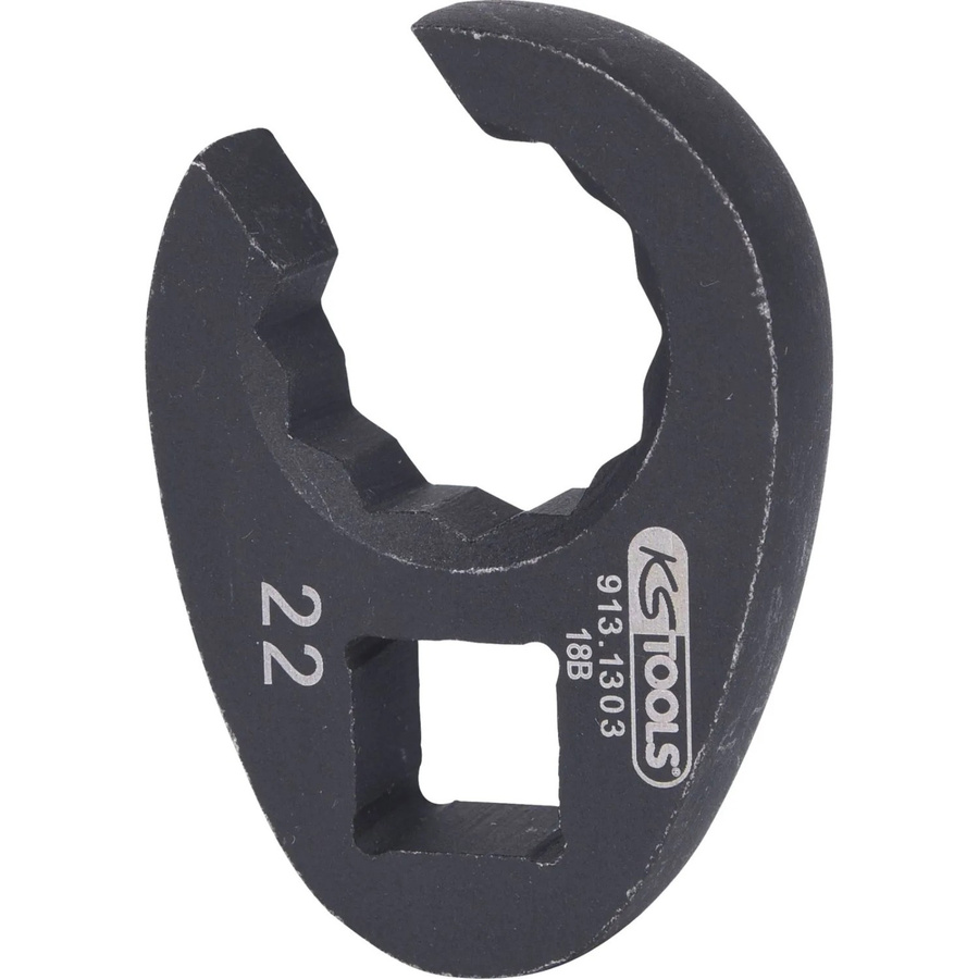 KS Tools 1/2 Zoll 12-kant-Einsteck-Maulschlüssel 22 mm in Schwarz - Bild 2