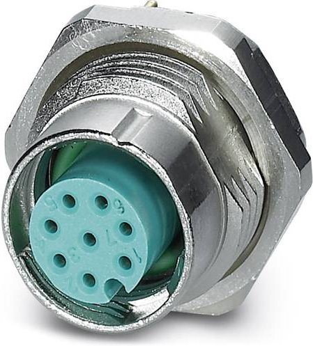 Phoenix Contact 1456543 Sensor-Aktor-Einbausteckverbinder M12 Buchse, 8-polig, silber, 20 Stück - Bild 1