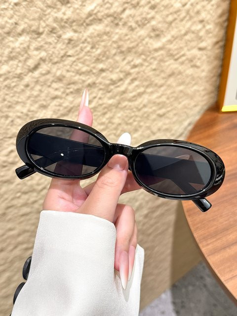 CAIPAI Sonnenbrille, oval, Vollrand, Kunststoff, schwarz - Bild 1