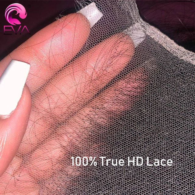 Eva Hair HD Lace Frontal, glattes menschliches Haar, 7x7 - Bild 1