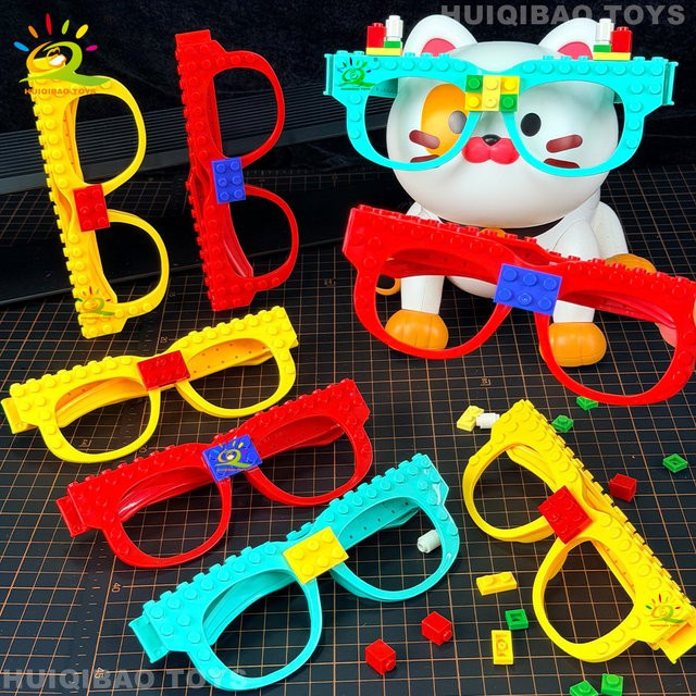 HUIQIBAO Party DIY Bausteine Brillengestell, Zubehör - Bild 1