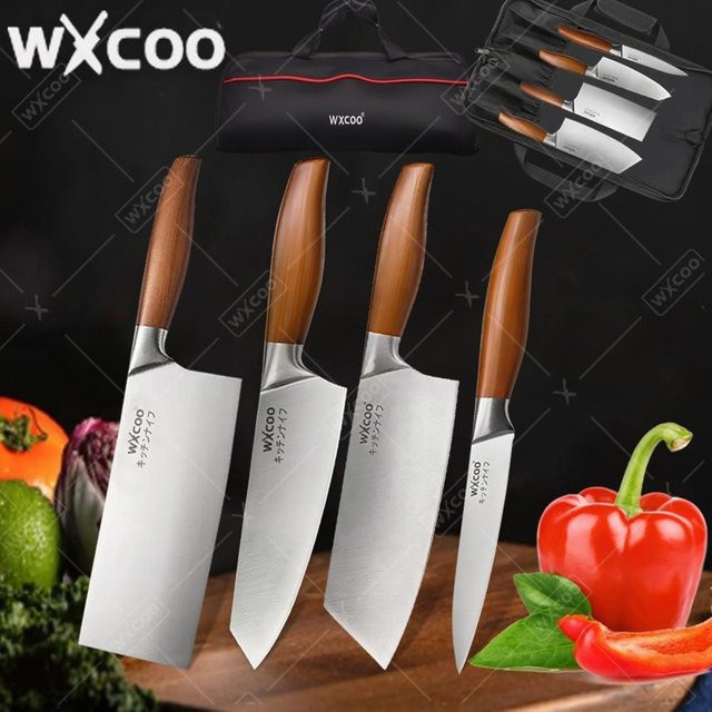 WXCOO Professionelles Ausbeinmesser aus Edelstahl mit Holzgriff für BBQ und Fisch - Bild 1