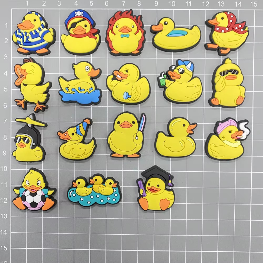 Happye&TiTi Schuh-Charms, Schwimmende Enten, PVC, Jungen und Mädchen, Unisex - Bild 4