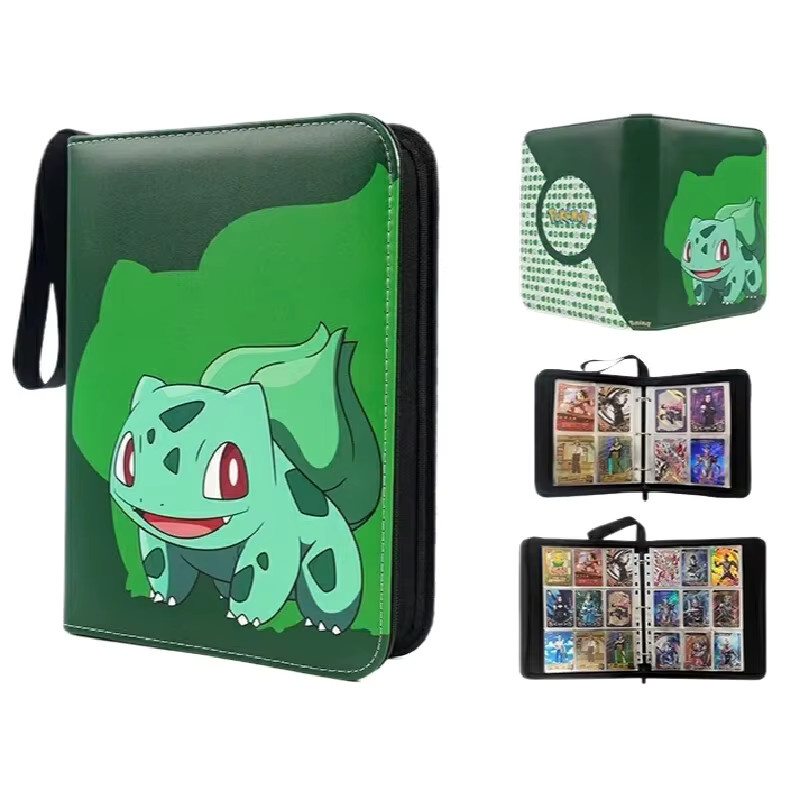 Bandai Pokémon Sammelalbum, Anime-Fotoalbum, mit Loseblattsystem, PU-Reißverschluss - Bild 1