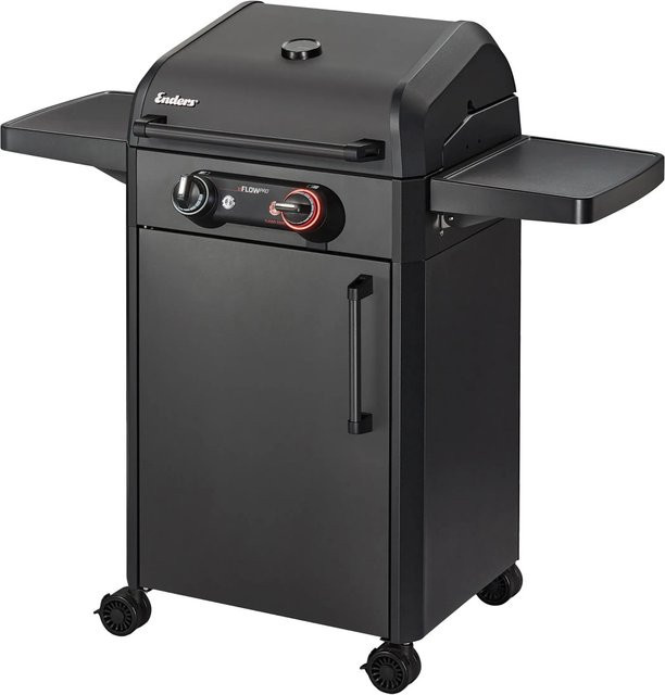 Enders Elektrogrill eFlow Pro 2 Turbo Shadow in Mattschwarz mit 3 kW Leistung, Turbo-Zone, Switch Grid und emailliertem Gussrost - Bild 1