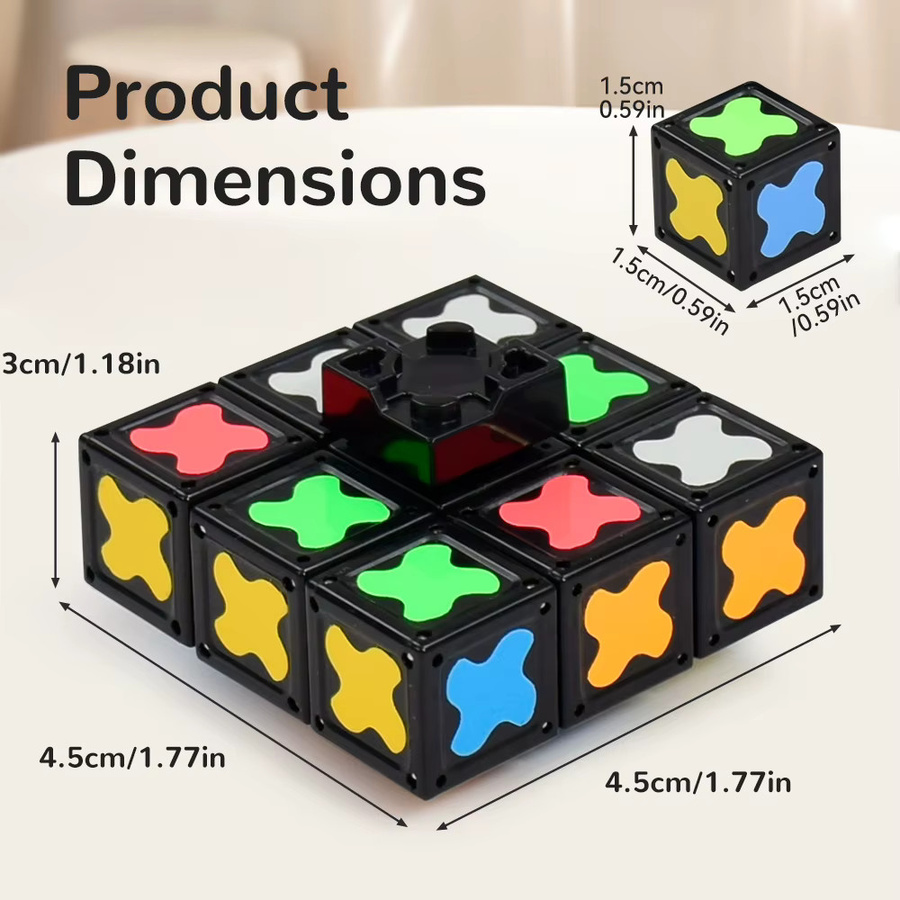 BEIGNETS Magnetisches Fidget-Spinner-Spielzeug, unendlicher Würfel, sensory, creative, Bunt / Mehrfarbig - Bild 6