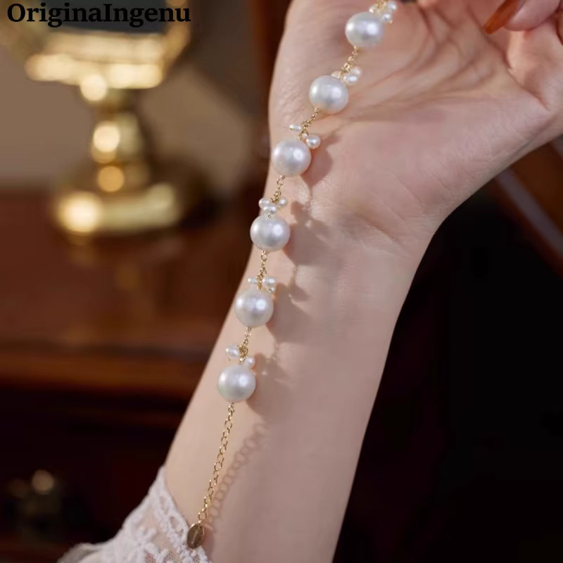 OriginaIngenu Perlenarmband, 14 Karat Gold gefüllt, Damen, Boho - Bild 2