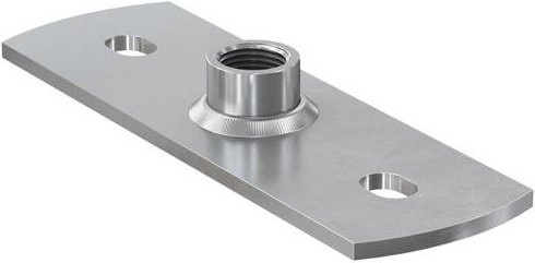 Fischer GPMR 1/2 Grundplatte aus verzinktem Stahl, Silber, 10 Stück, Durchmesser: 18,8 cm - Bild 1