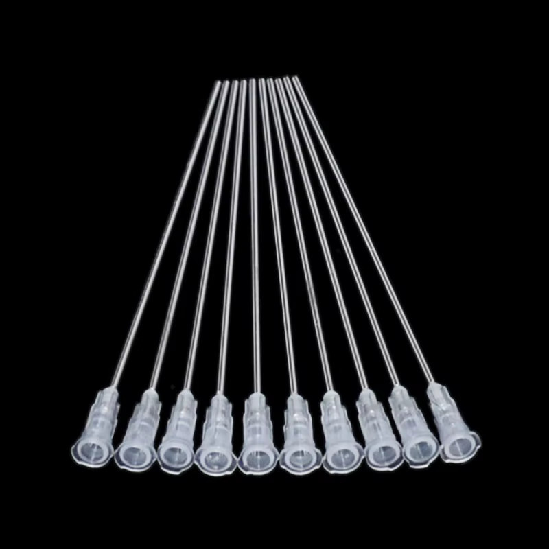 KingHui 10er Set Abgabenadeln aus Edelstahl in Weiß für Kleben und Füllung, 14G-27G, Länge: 117 mm - Bild 2