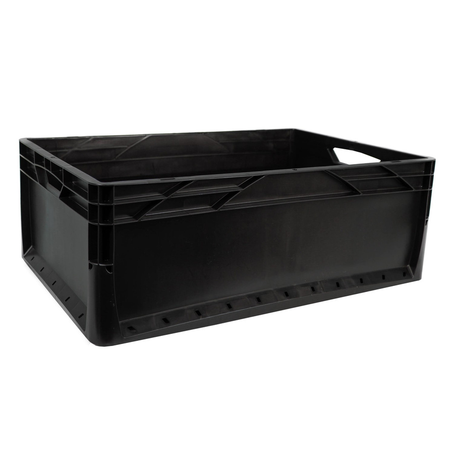 Eurobox-System Vollwand Box in Schwarz, B: 40 cm, H: 22 cm, T: 60 cm - Bild 2