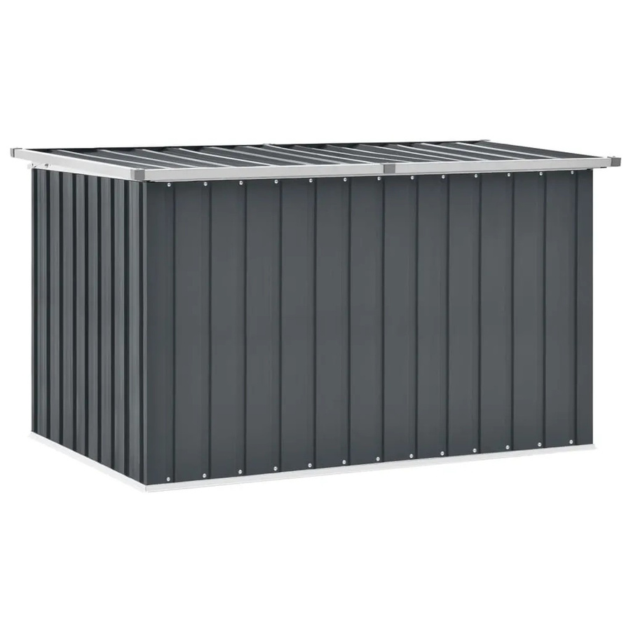 vidaXL Gartenbox aus verzinktem Stahl und Kunststoff, Grau, B/T/H: 149 x 99 x 93 cm - Bild 2