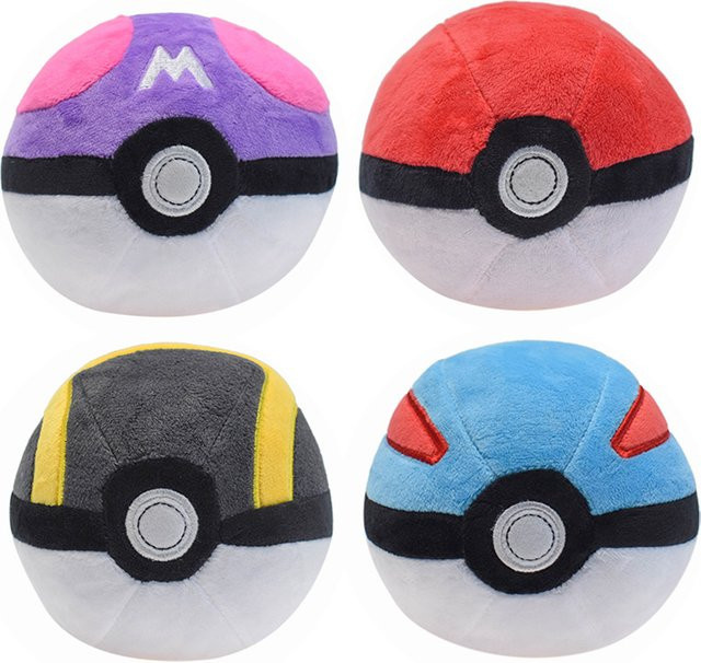 Bandai Pokémon Pokeball Plüschtier, 12cm, Rot, Bunt - Bild 1
