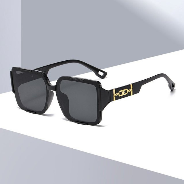Julyrays Sonnenbrille, Quadrat, Vollrand, Kunststoff, Damen, pink, black - Bild 1