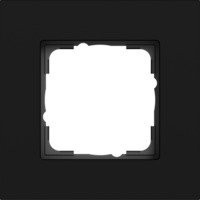 Gira Abdeckrahmen 1-fach in Schwarz aus Aluminium für bündige Montage (IP20) - Bild 1