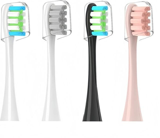 Oclean Ersatzbürstenköpfe für elektrische Zahnbürsten, 4 Stück, mit Hygienekappe - Bild 1