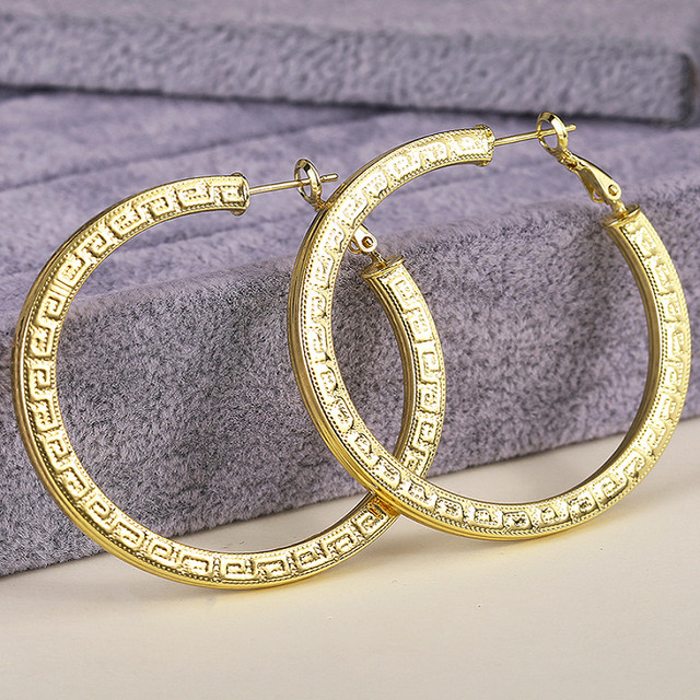 Huitan Creolen, Gold, Damen - Bild 1