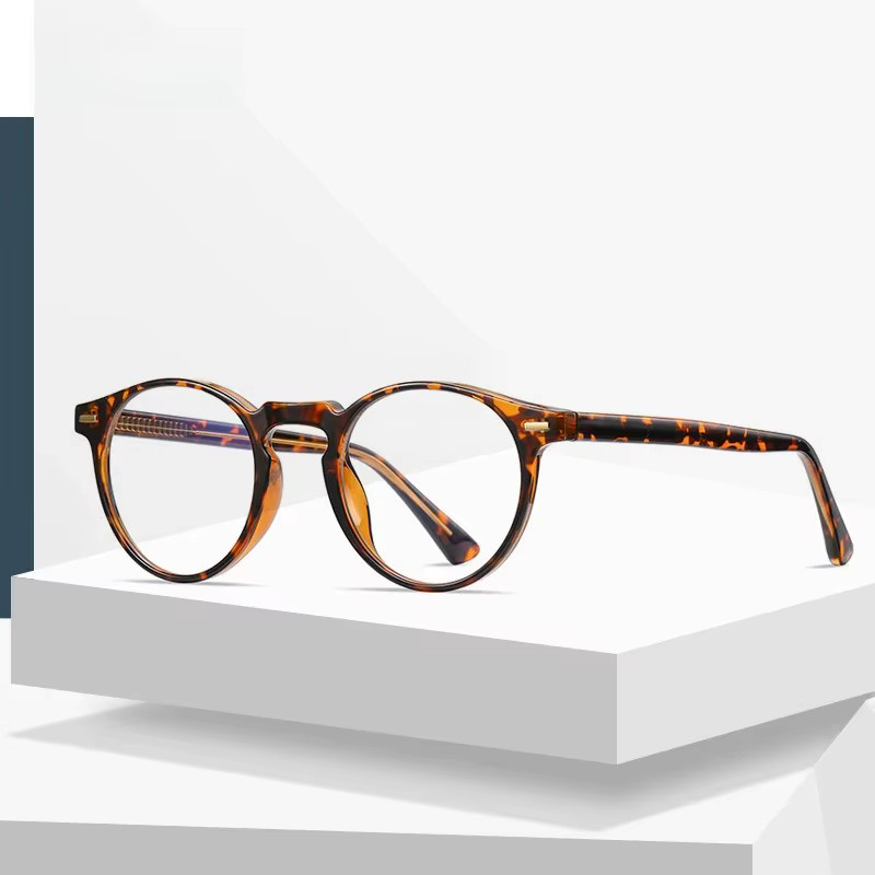 O-Q CLUB Korrektionsbrille, Rund, Vollrand, Kunststoff, Braun, Herren - Bild 1