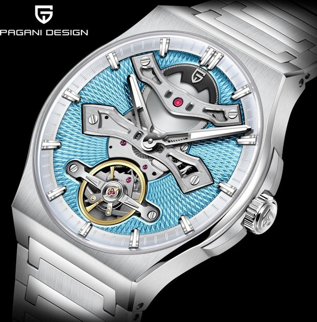 Pagani Design Armbanduhr, Automatik, Edelstahl, Saphirglas, 42 mm, Herren - Bild 1