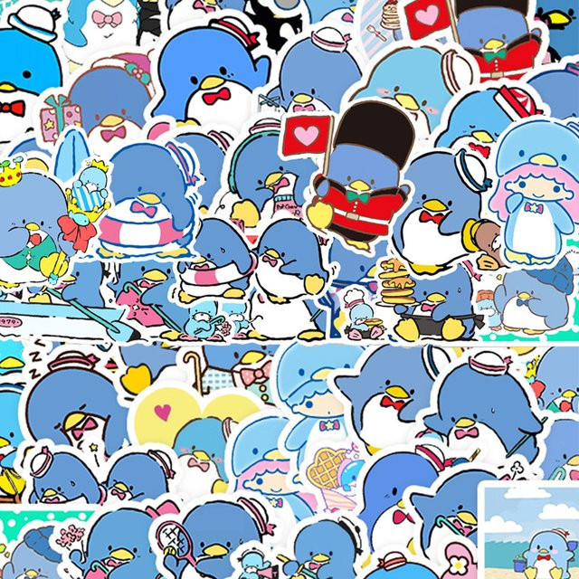 Sanrio Tuxedo Sam Cartoon-Aufkleber, Sticker-Set, 10 Stück - Bild 1