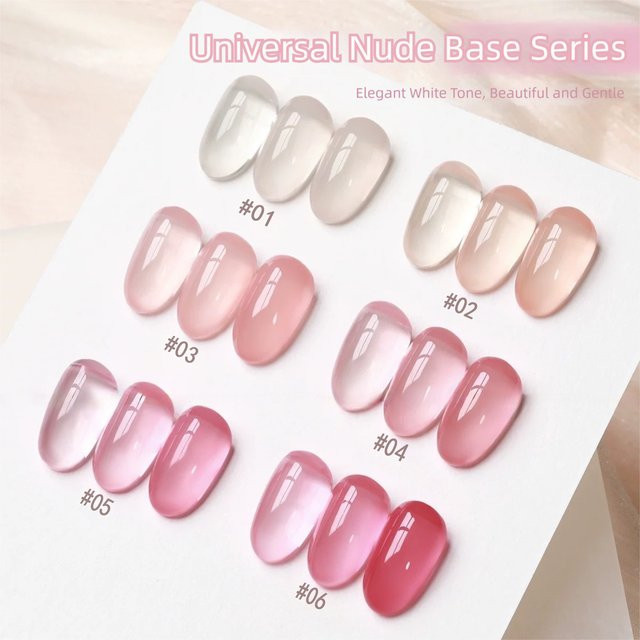 MIANEL Jelly-Gel Nagellack, Aprikot Nude, 10 ml - Bild 1