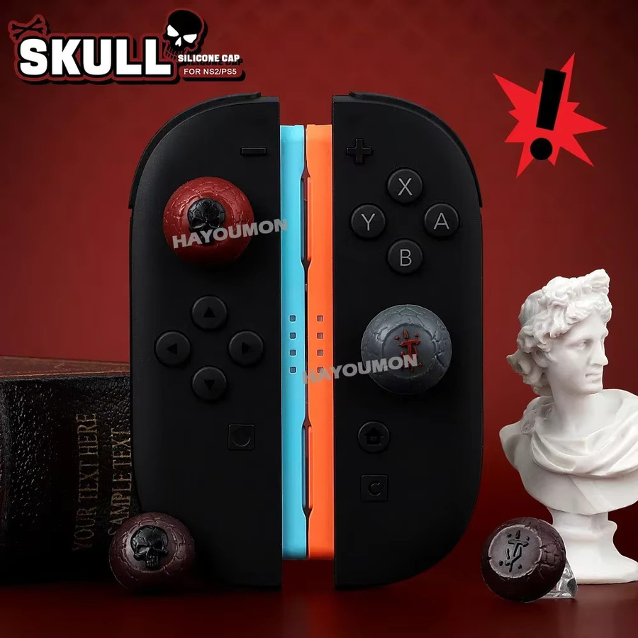 Ispoofer 4er-Set Analoge Joystick-Daumenstick-Kappen aus Silikon für Nintendo Switch Joycon, PlayStation und Xbox - Bild 2