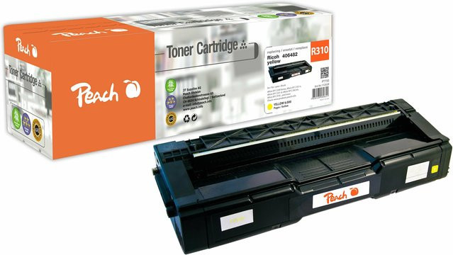 Peach R310 Toner für Ricoh SP C310Y und Ricoh Aficio SP C 230, SP C 231 n, SP C 231 sf, wiederaufbereitet - Bild 1