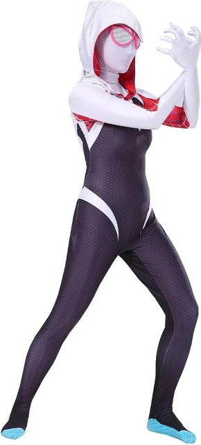 Marvel Superheld Miles Spider-Man Cosplay Jumpsuit Bodysuit Zentai - Bild 1
