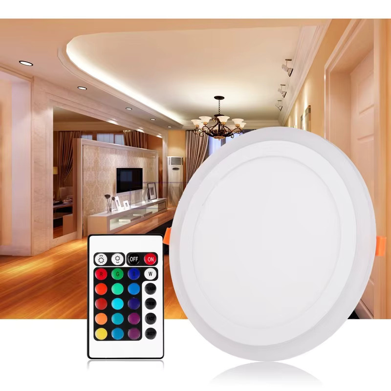 Heevye RGB LED-Einbau-Deckenleuchte mit Fernbedienung in Weiß - Bild 4