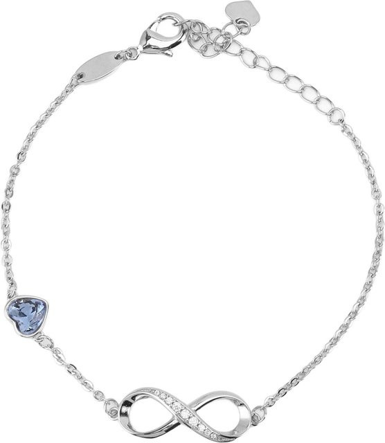 Neoglint Armband, Silber, Weiß, Zirkonia, Damen, Zahl 8 Form - Bild 1