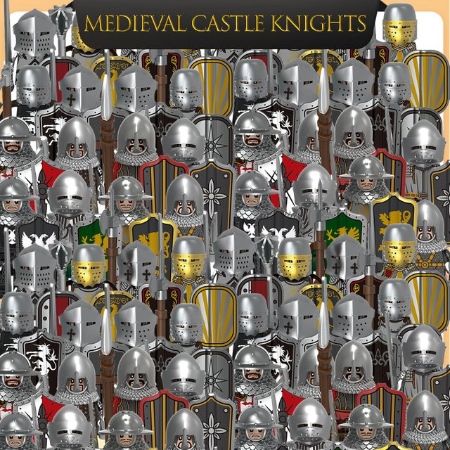 MOC Mittelalterliche Militärburg Ritter, Actionfigur, Bunt / Mehrfarbig - Bild 1