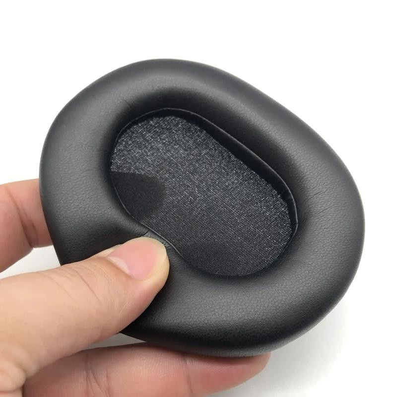 Sony Ersatz-Ohrpolster aus Schaffellprotein für WH-1000XM5 Over-Ear Kopfhörer, Schwarz - Bild 1