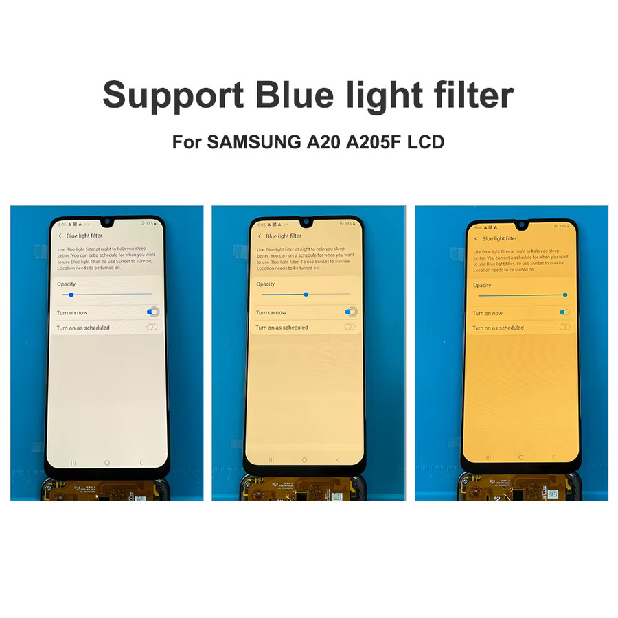 Samsung Ersatz LCD Display mit AMOLED/TFT Touchscreen Digitizer in Schwarz für Galaxy A20 SM-A205F/DS - Bild 4