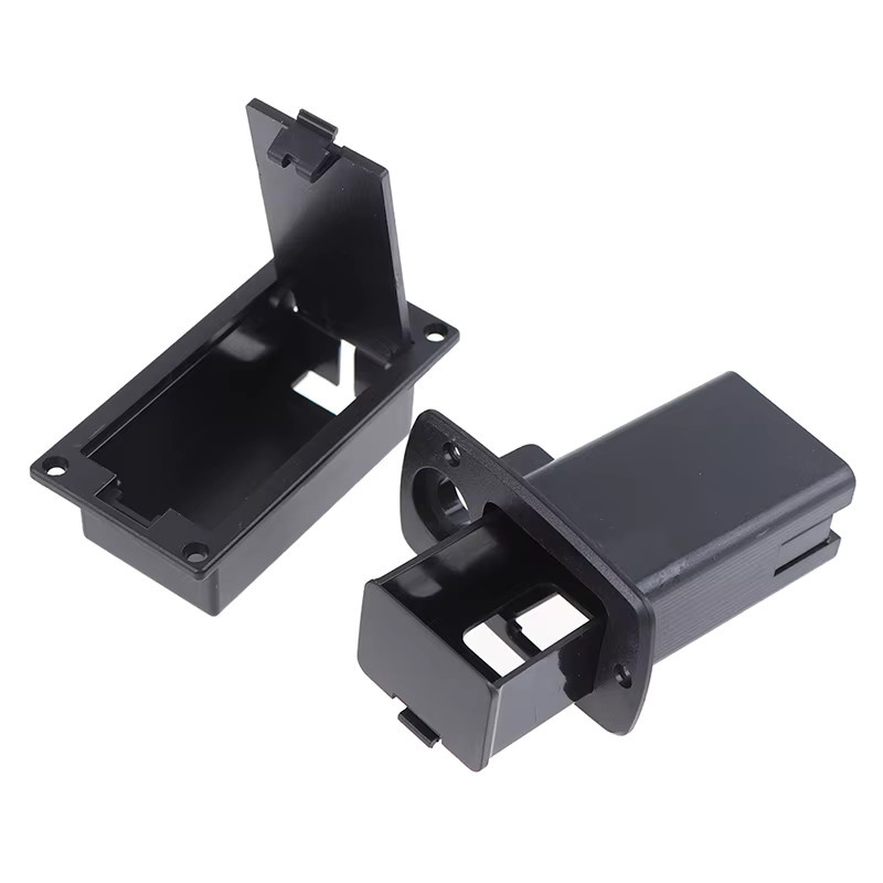 SD&HI Batteriehalter für aktive Bassgitarren-Tonabnehmer, 9V Batteriebox in Schwarz - Bild 4