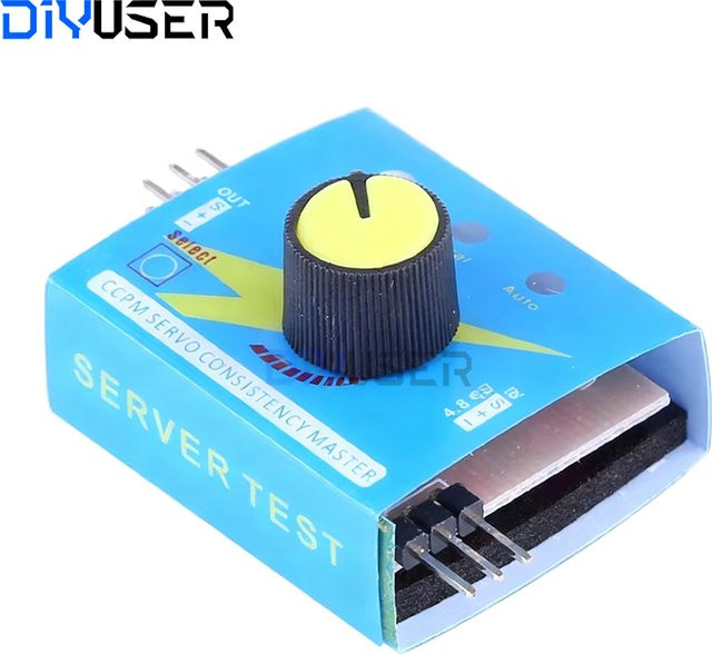 DIYUSER Servotester ESC-Tester mit 3-Modus-Anzeigeleuchten in Blau für RC-Car, Flugzeug, Boot und Hubschrauber - Bild 1