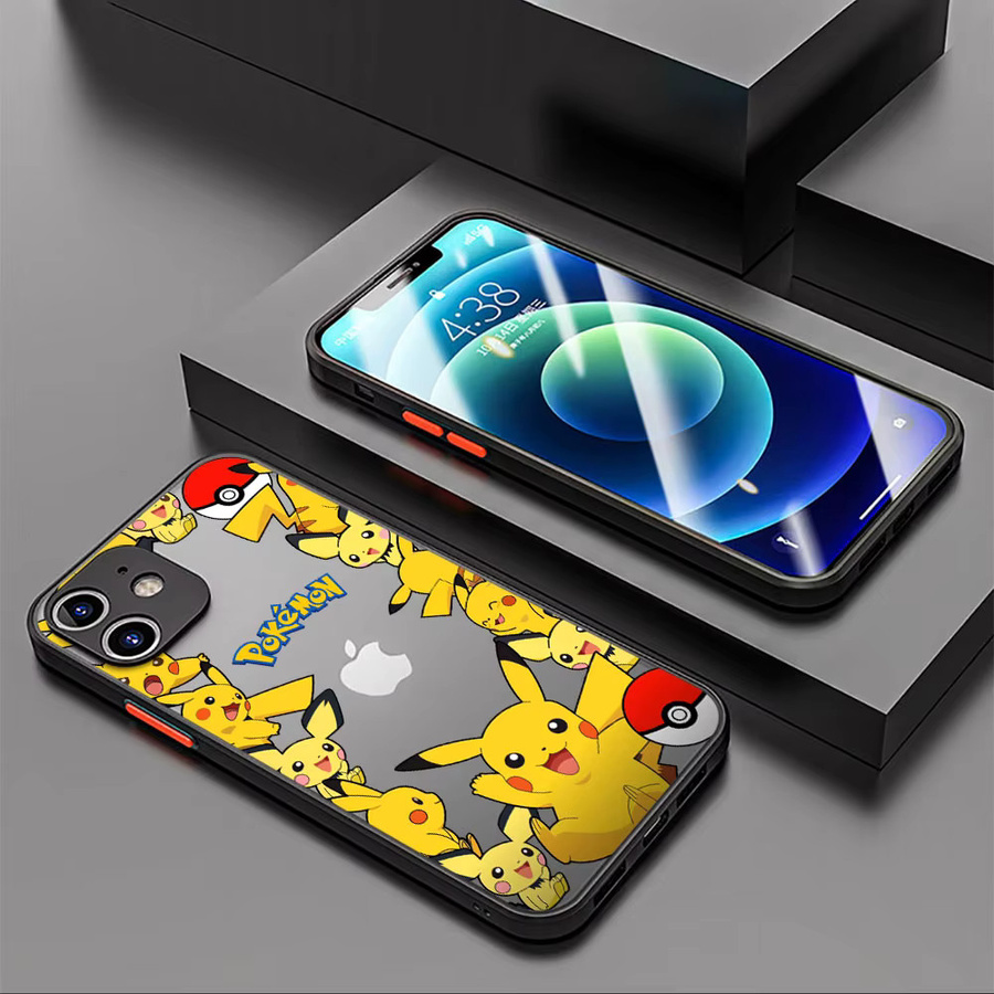 Pokemon Anime Cartoon Handyhülle aus PC Hartschale für Apple iPhone 11 13 15 Pro Max 14 Plus 12 Mini 7 8 SE X XS XR 6 in Multicolour - Bild 3