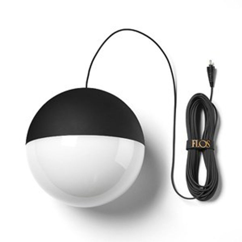 Flos String Light Sphere Touch Dim Pendelleuchte in Schwarz aus Aluminium und Polycarbonat - Bild 2