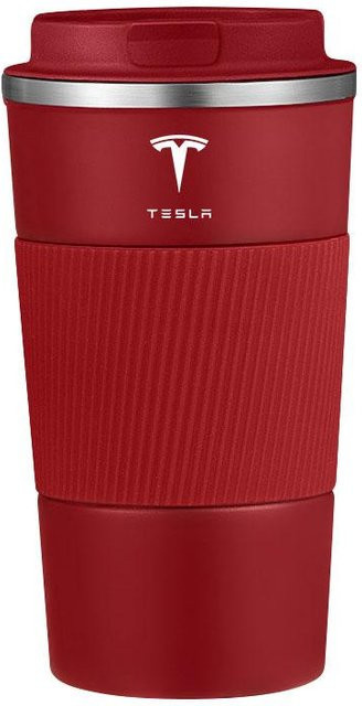 Tesla Thermosbecher für Model 3 S X Y Style Roadster in Rot, 500 ml - Bild 1