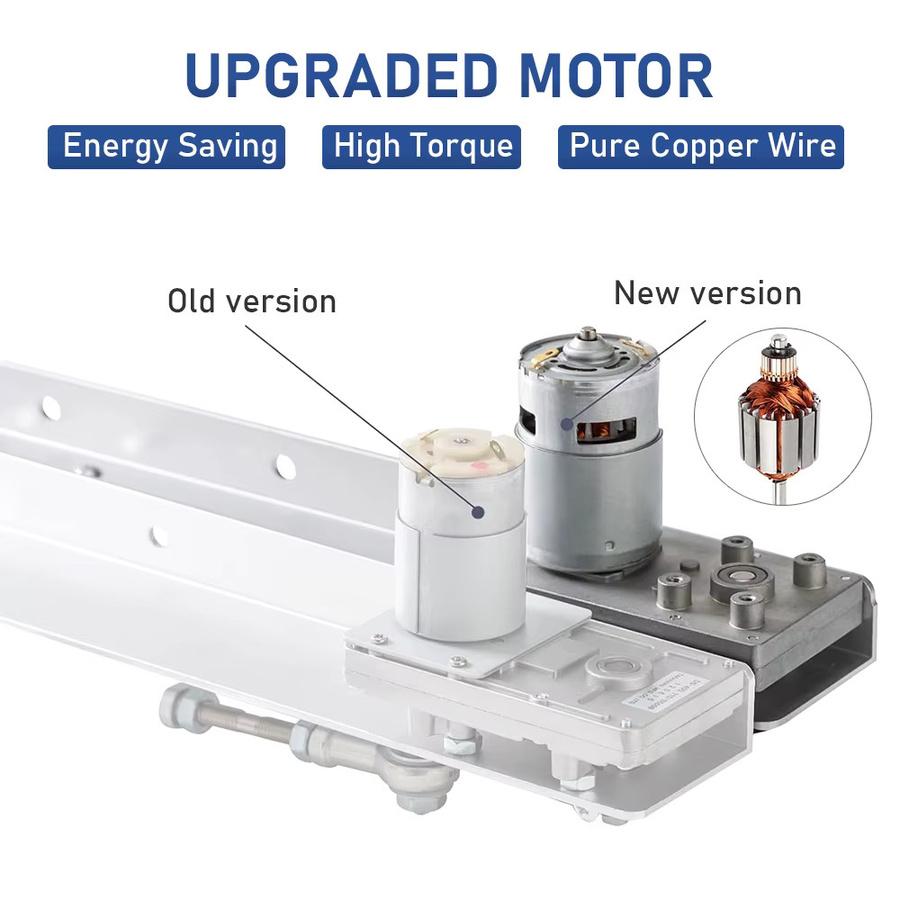 Linearer Hubmotor Tungfull Silber 6-20cm Elektrischer Schub- und Zugmotor 12V/24V für DIY-Projekte und industrielle Anwendungen - Bild 2