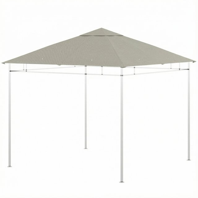 Outsunny Ersatzdach für Pavillon aus hochdichtem Polyester, UV-beständig, hellgrau, B/T: 3 x 3 m - Bild 1
