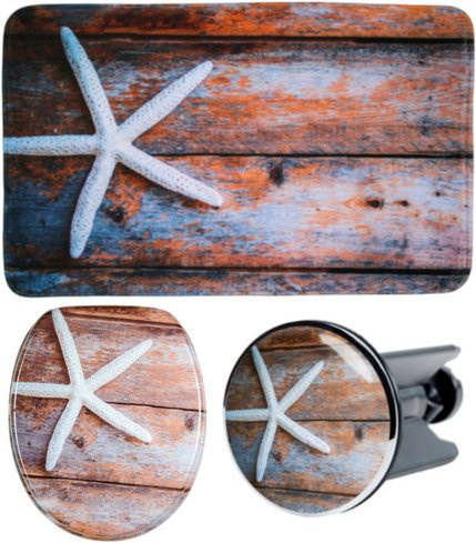 Sanilo Bad-Accessoire-Set Bahia, 3-teilig, braun - Bild 1