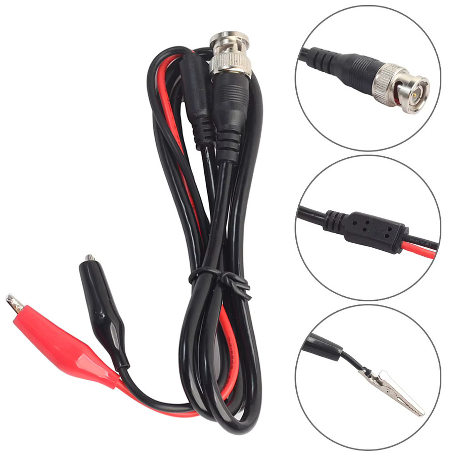 APWIKOGER BNC-Stecker auf Dual-Oszilloskop-Messkabel mit Krokodilklemmen und Rostschutz - Bild 2