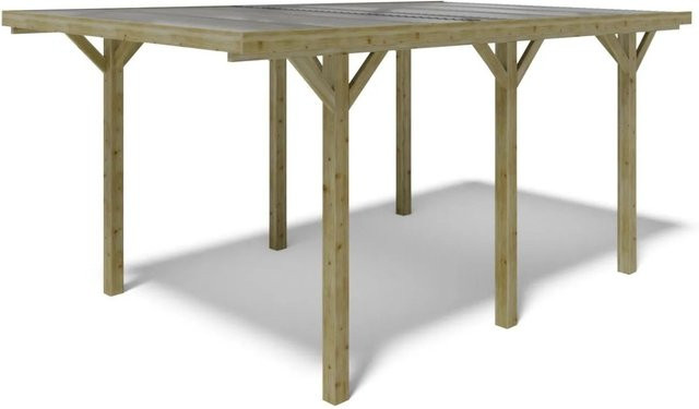 ALTANKA PVC Carport Garagendach Abdeckung in Grün, B: 512 cm, T: 304 cm - Bild 1