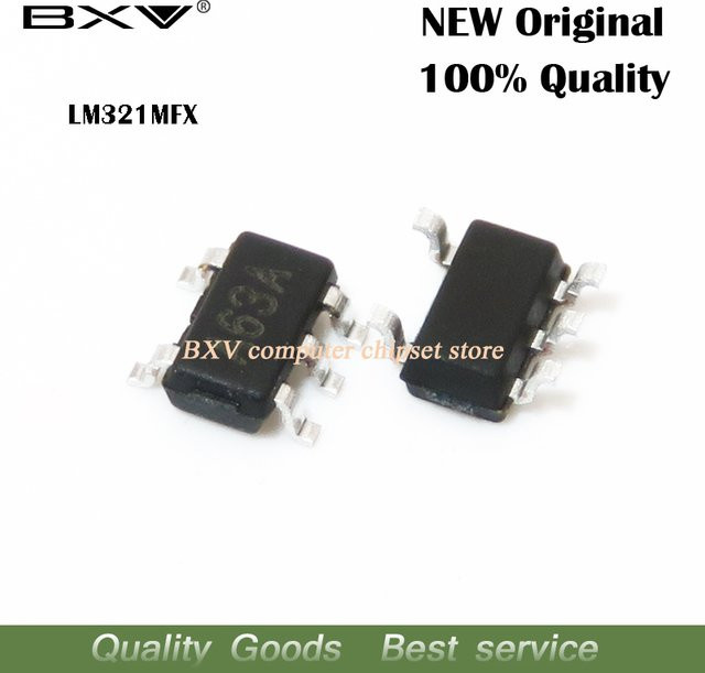 20 Stück LM321 LM321MFX A63A SOT-23-5 integrierte Schaltung in Schwarz - Bild 1