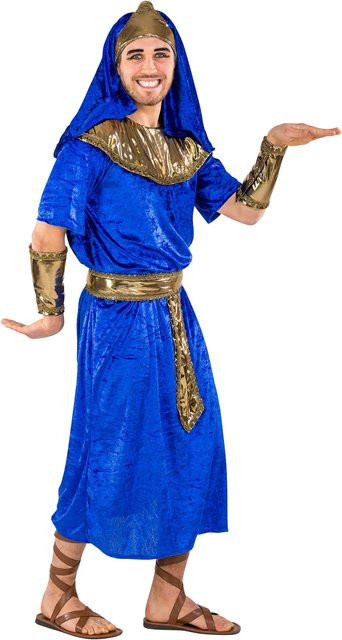 tectake Herrenkostüm Pharao Echnaton, Fantasy, Blau - Bild 1